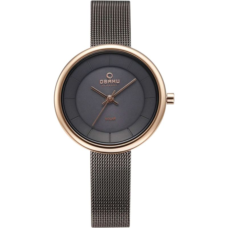 Obaku Women's Lys Black Dial Watch - V206lrvjmj